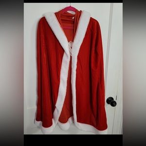 Girls hooded cape Christmas cloak